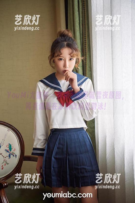 YouMi尤蜜荟-李承美 YouMi尤蜜荟 - 李承美的圣诞雪夜原图,简直像是在冰镇饮料里游泳!
