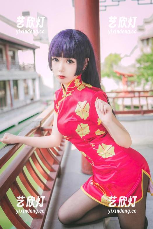 巧克力小圆面包 巧克力小圆面包的新春旗袍图包,五更琉璃没商量,可能你会爱上这股猫咪的优雅呐!